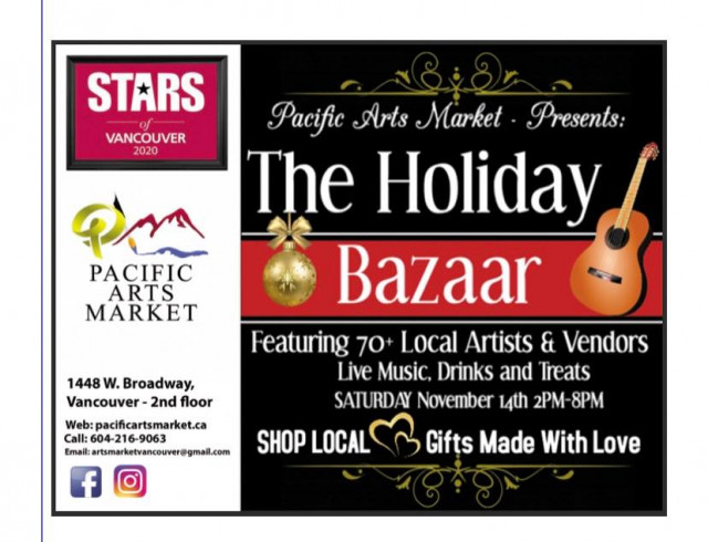 Pacific Arts Market present The Holiday Bazaar
