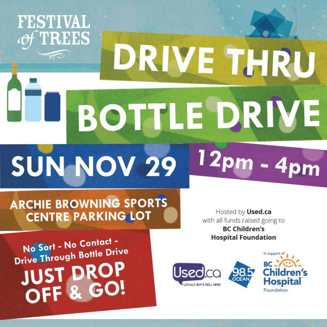 Used.ca Drive Thru Bottle Drive for BC Children's Hospital Festival of Trees