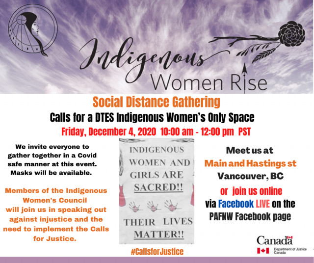 Calls for a DTES Indigenous Women Only Space