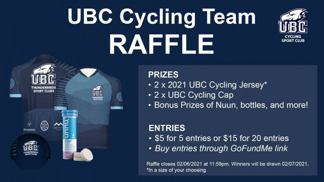 UBC Cycling X Primal Wear Raffle Fundraiser