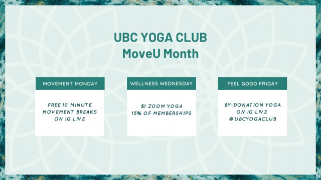 MoveU Month with UBC Yoga Club