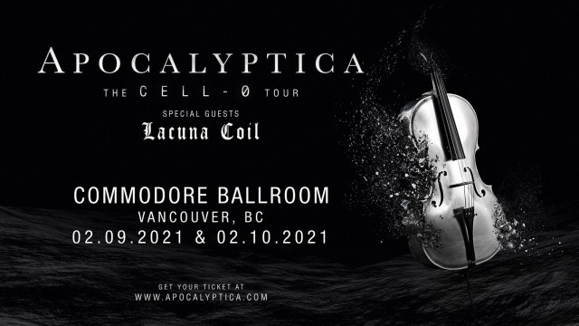 2 Nights: Apocalyptica – Cell-0 Tour