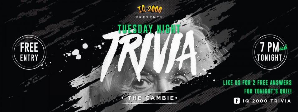 IQ 2000 Trivia at The Cambie